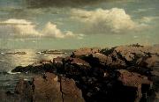 William Stanley Haseltine Massachusetts oil on canvas